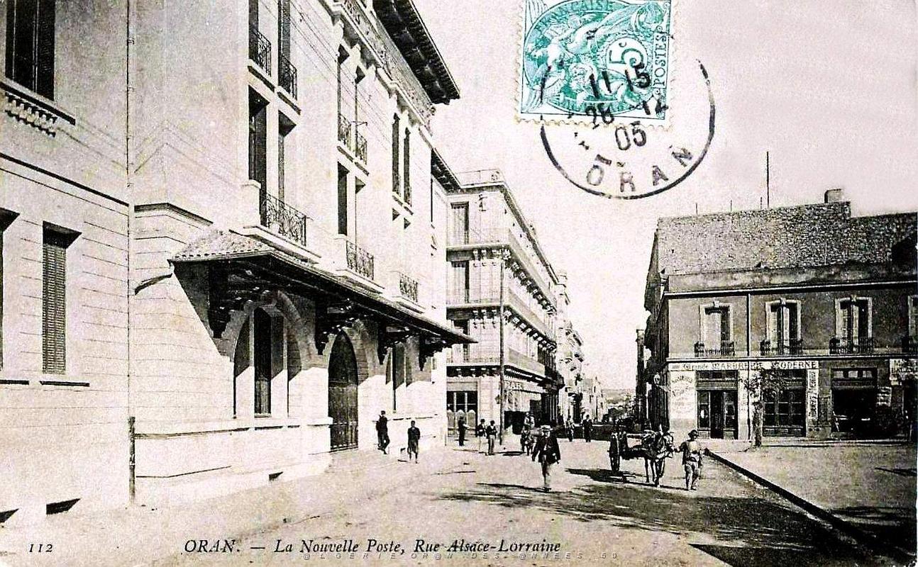 763- Oran - Rue Alsace-Lorraine - La nouvelle poste.jpg